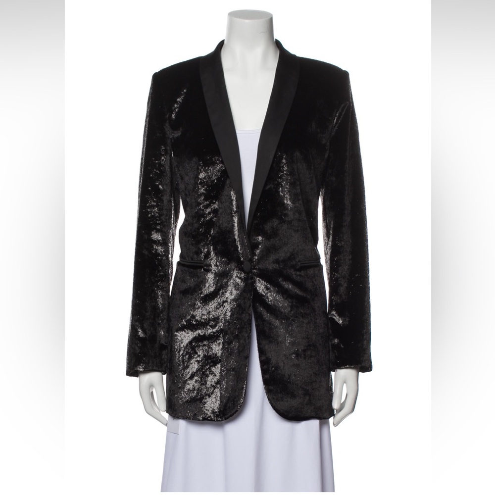 Rare PINKO Shiny dazzling holiday blazer jacket sz L MUST HAVE 85% OFF timeless